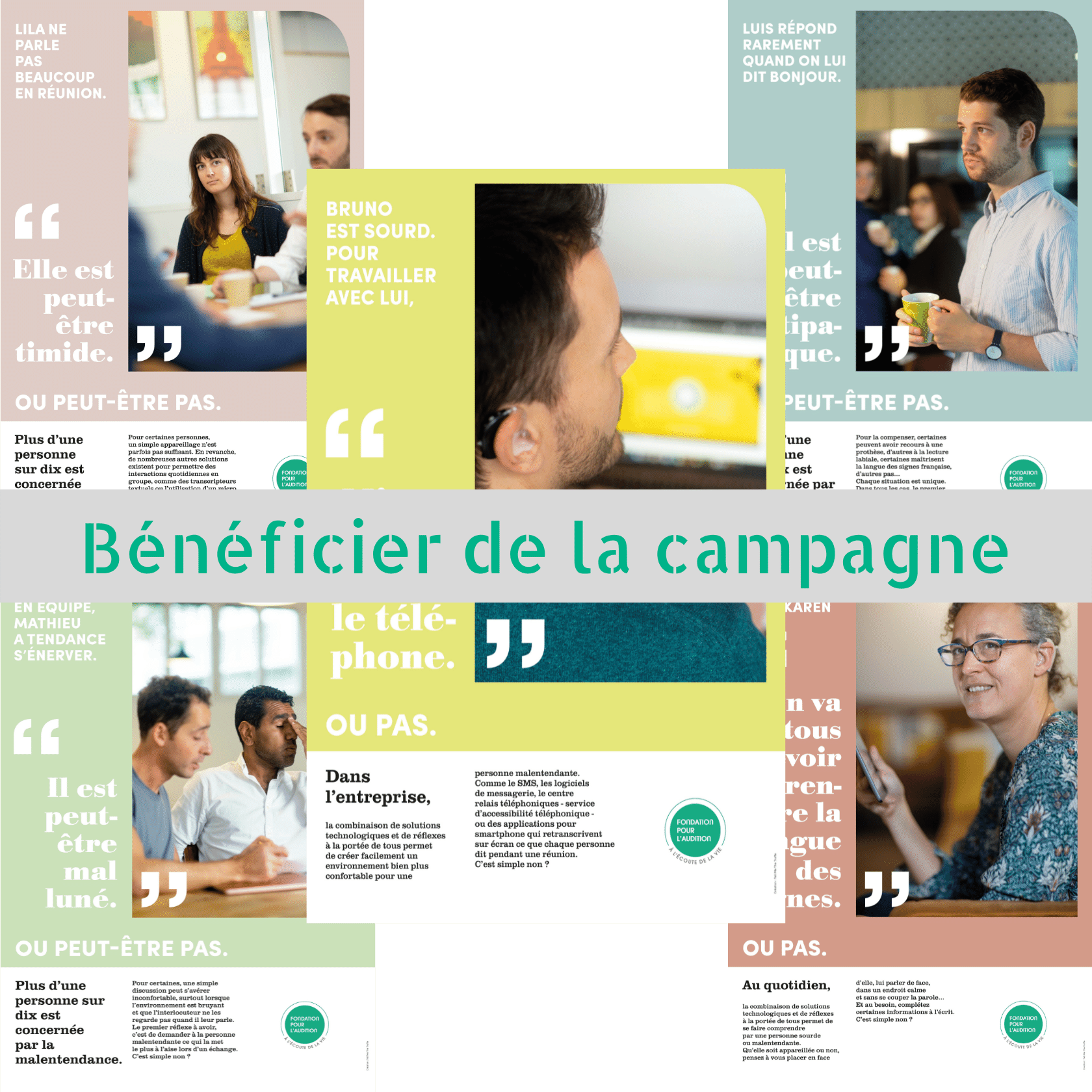 Affiches sensibilisation inclusion entreprise