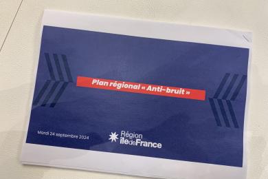 Conférence de presse - plan régional IDF AntiBruit 