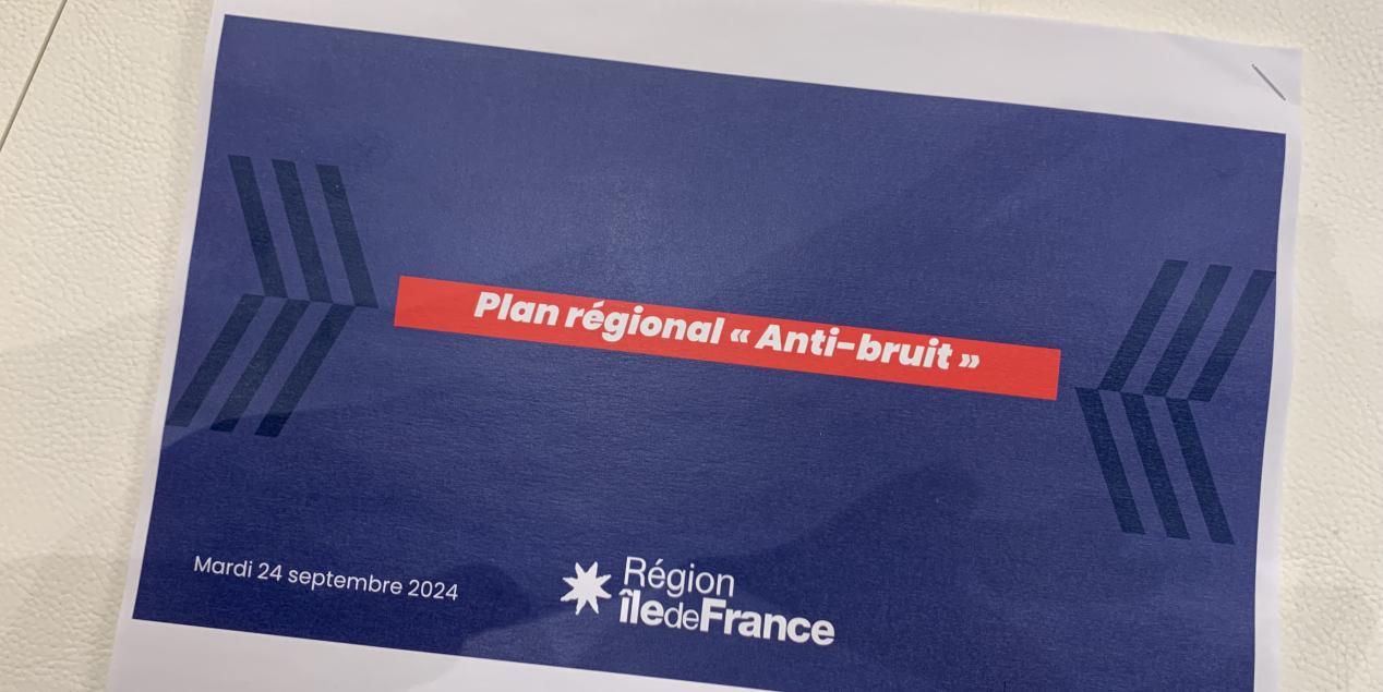 Conférence de presse - plan régional IDF AntiBruit 